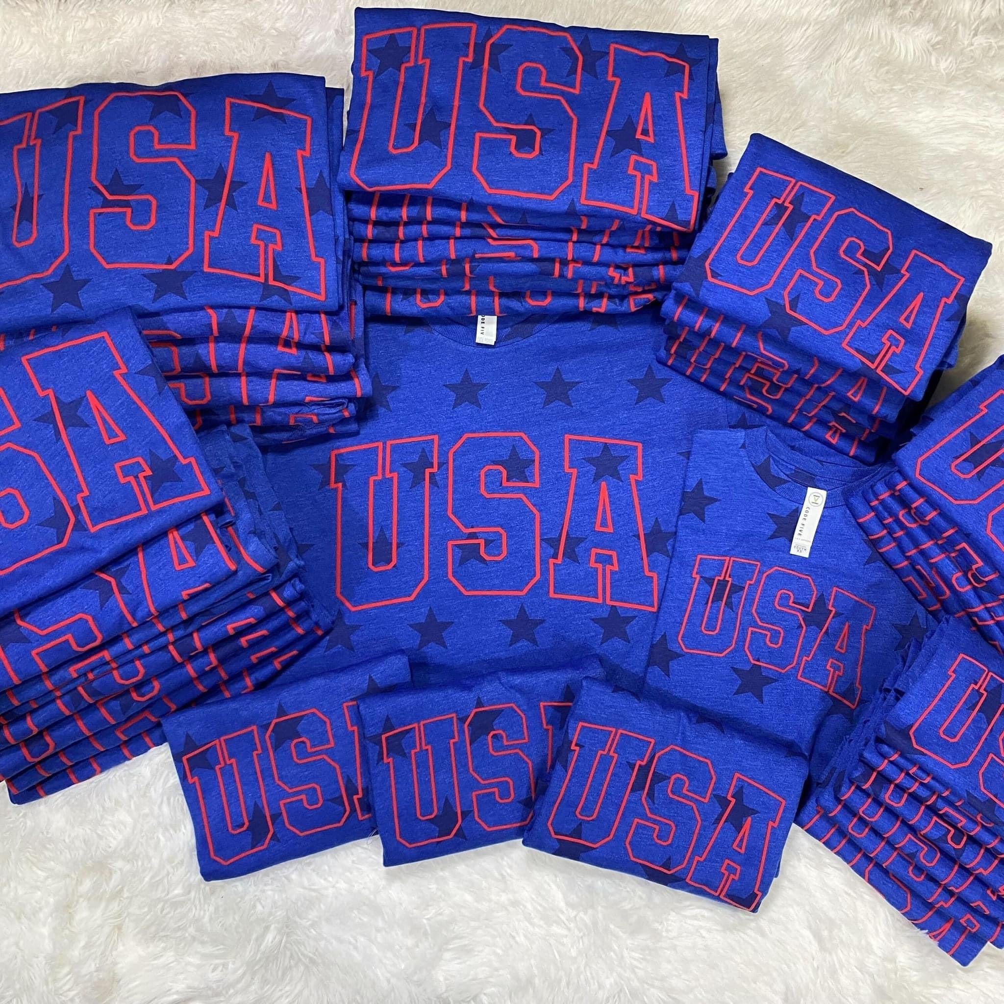 USA puff-lettering