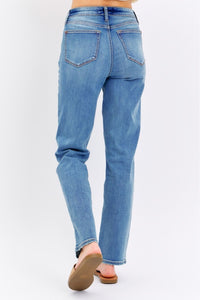 JUDY BLUE High Waist Straight Jeans