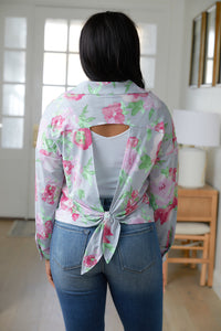 Thinking On It Open Back Floral Top