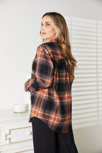 Plaid Dropped Shoulder Shirt (multiple colors available)