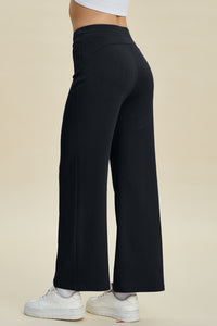 Scuba Drawstring Wide Leg Pants