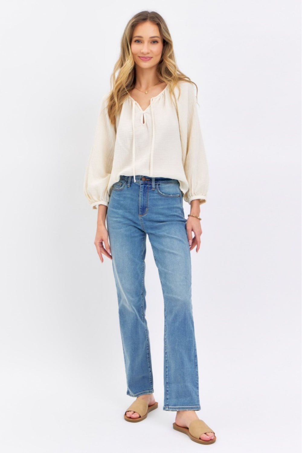 JUDY BLUE High Waist Straight Jeans