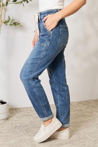 Judy Blue REG/CURVY Cuffed Denim Joggers