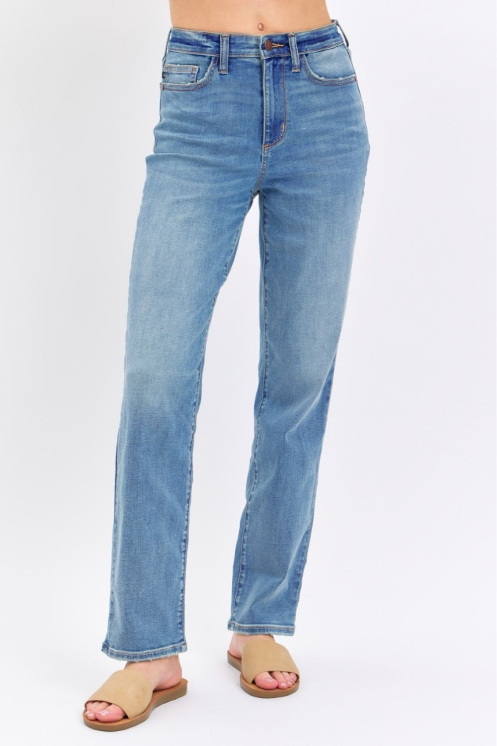 JUDY BLUE High Waist Straight Jeans