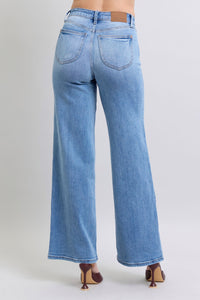 JUDY BLUE: Wide Leg Jeans