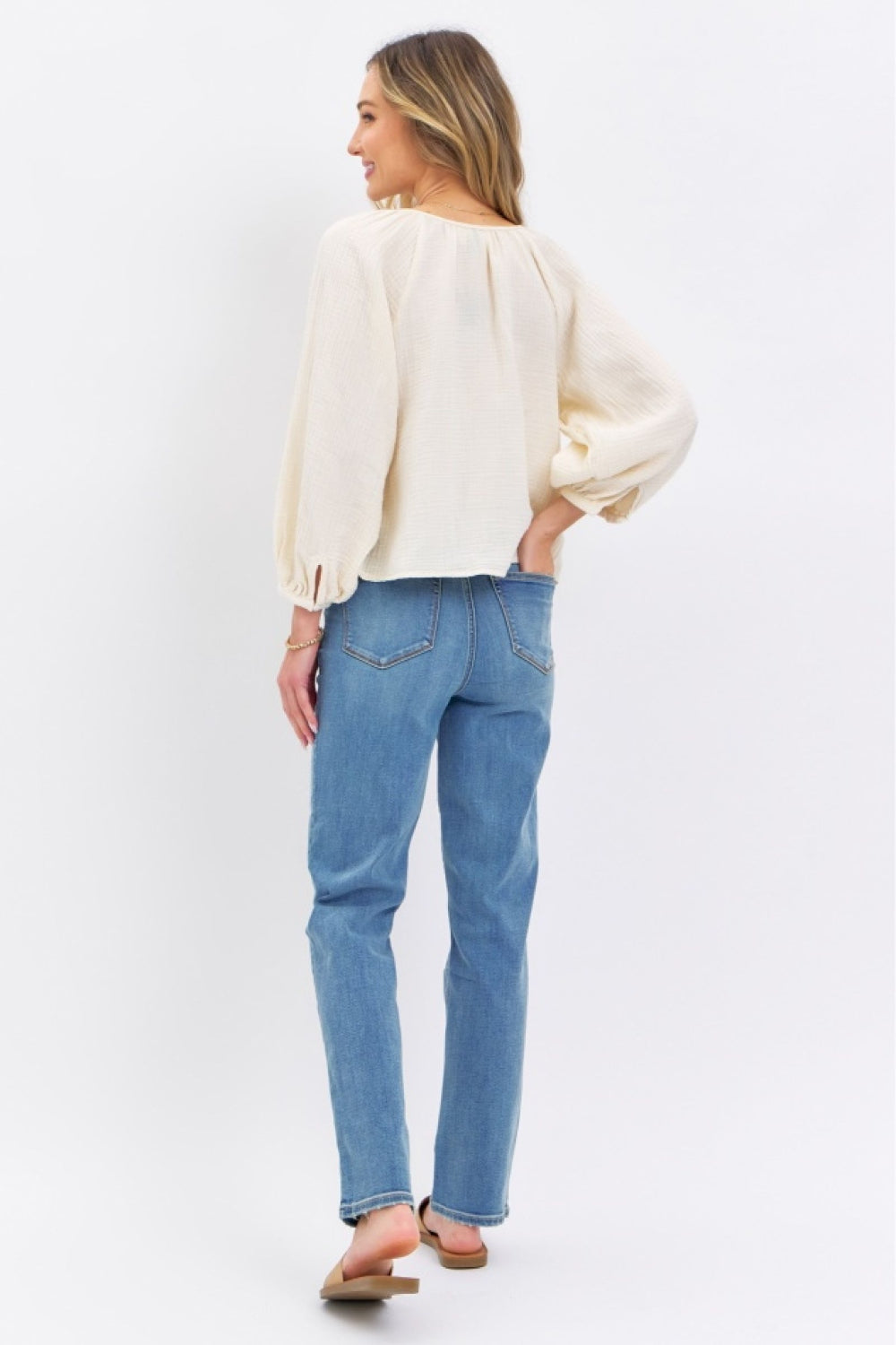 JUDY BLUE High Waist Straight Jeans