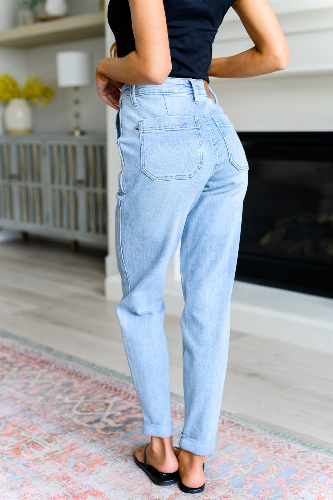 JUDY BLUE Cooper High Rise Vintage Denim Jogger