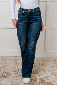 JUDY BLUE: Edna High Rise TUMMY CONTROL Shield Pocket Flare Jeans