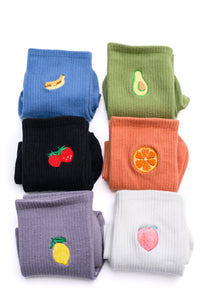 Fruit Snack Socks Set of 6