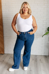 JUDY BLUE: Hazel High Rise Vintage Wide Leg Jeans