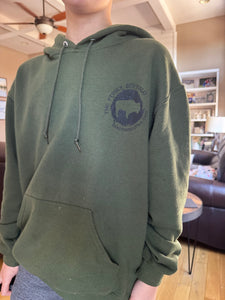 Coffee Saves Lives hoodie in military green