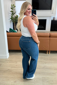 JUDY BLUE: Hazel High Rise Vintage Wide Leg Jeans