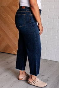 JUDY BLUE: Madeline High Rise Cropped Wide Leg Jeans