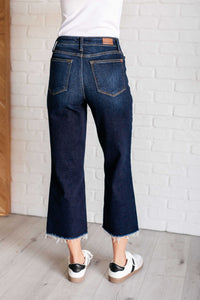 JUDY BLUE: Madeline High Rise Cropped Wide Leg Jeans