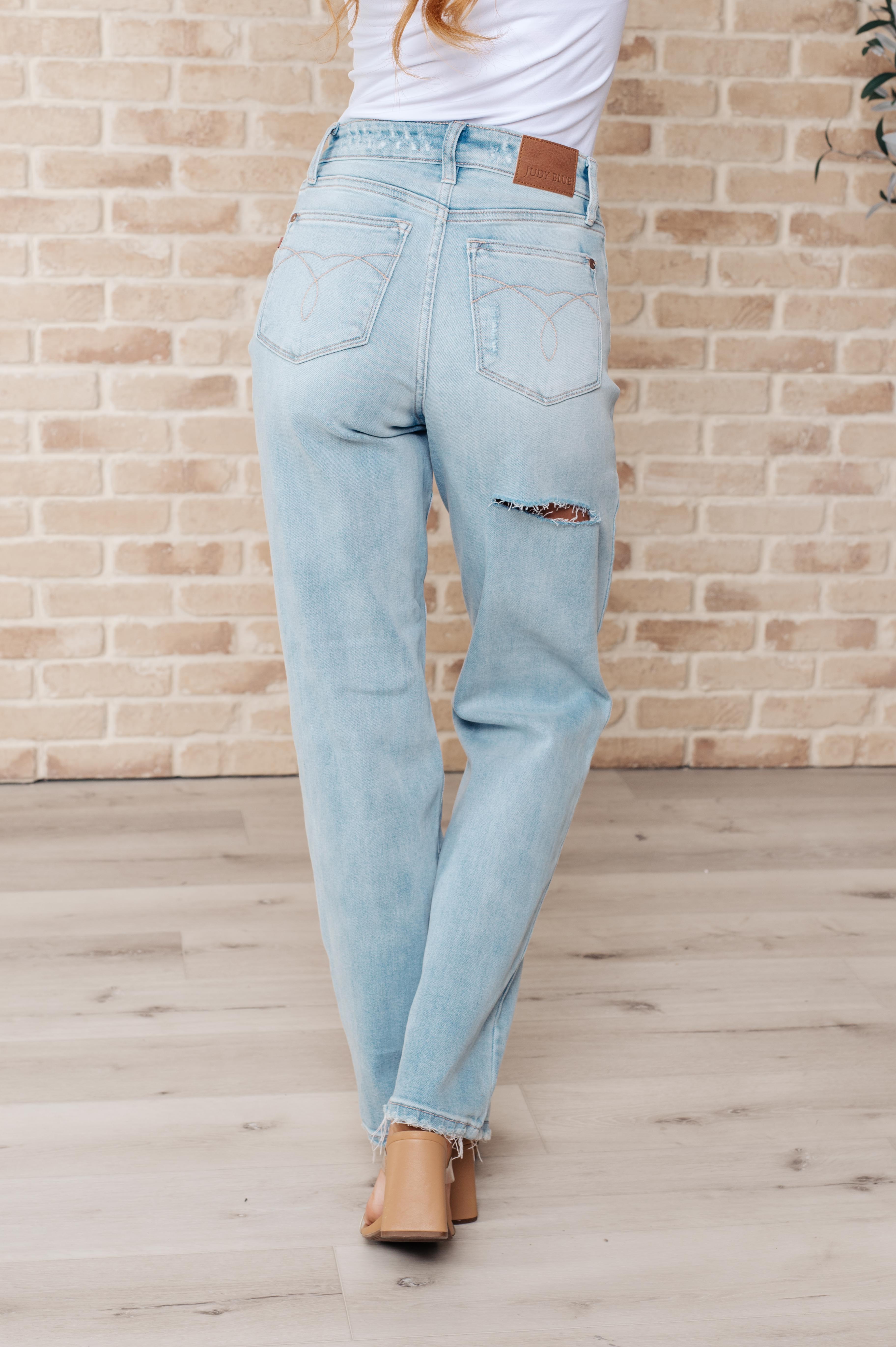 JUDY BLUE Parker High Rise 90's Straight Jeans