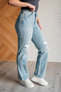 JUDY BLUE: Patricia High Rise Rigid Magic 90's Straight Jeans