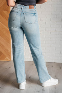 JUDY BLUE: Patricia High Rise Rigid Magic 90's Straight Jeans