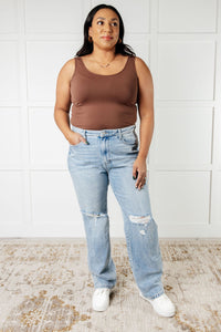 JUDY BLUE: Patricia High Rise Rigid Magic 90's Straight Jeans