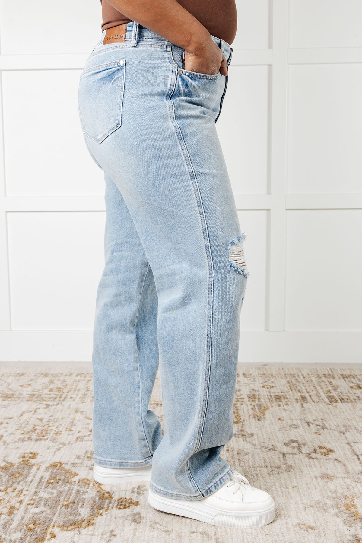 JUDY BLUE: Patricia High Rise Rigid Magic 90's Straight Jeans