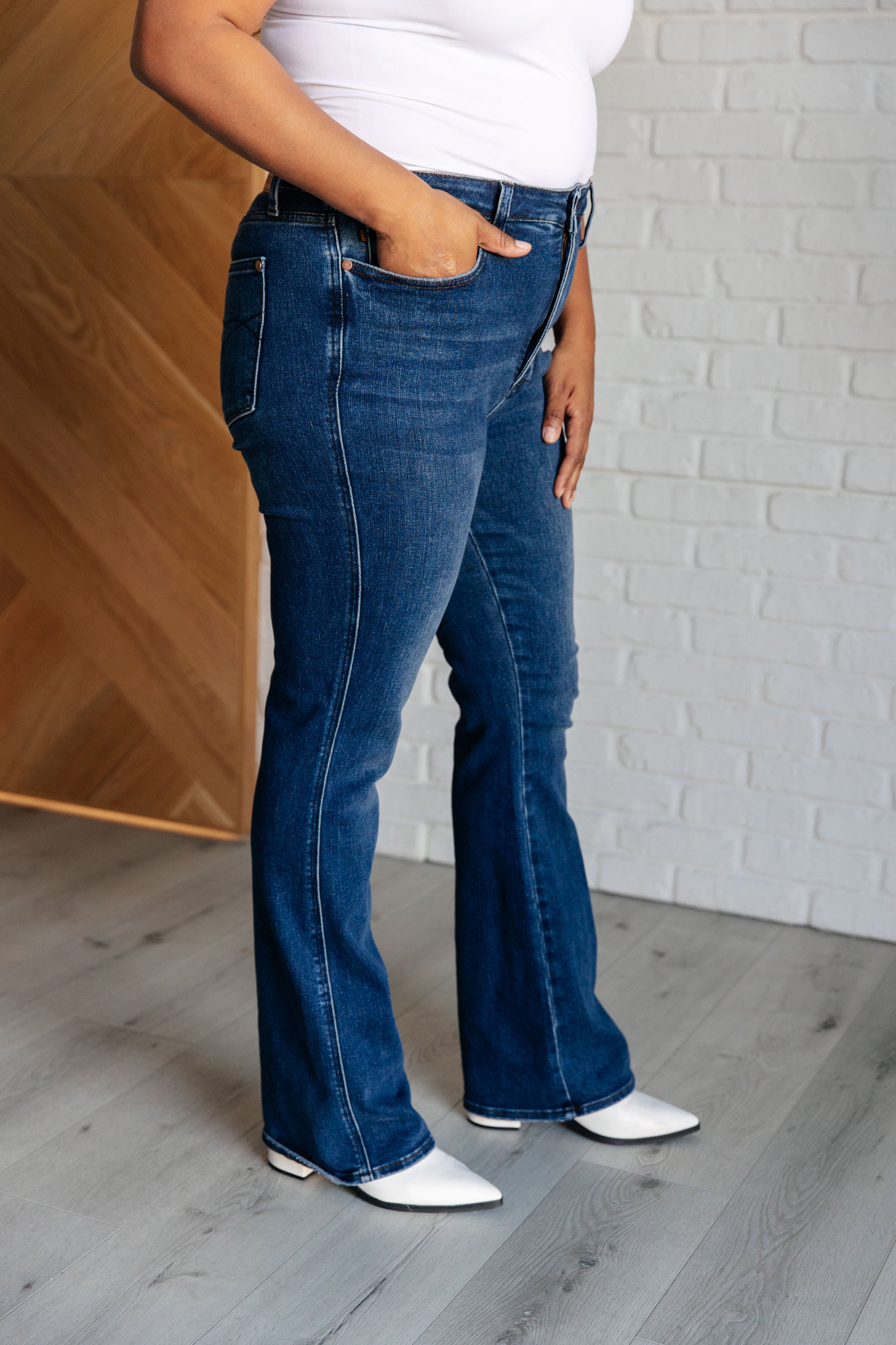 JUDY BLUE: Santana High Rise Control Top Bootcut Jeans