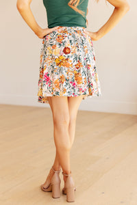 Spring Fields Floral Skirt