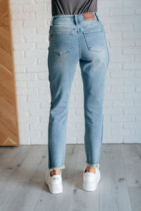 JUDY BLUE: Susan High Rise Side Panel Detail Slim Jeans