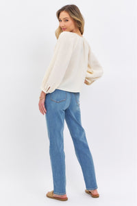 JUDY BLUE High Waist Straight Jeans