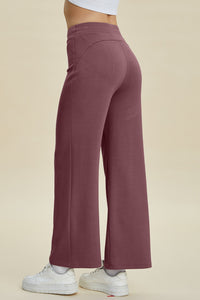 Scuba Drawstring Wide Leg Pants