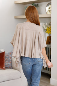 Isabel Embroidered Tunic in Mocha